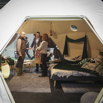 Glamping Pod at The Farm Business Innovation Show 2019