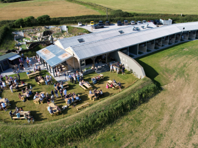 Drone shot of Halwyn golf centre