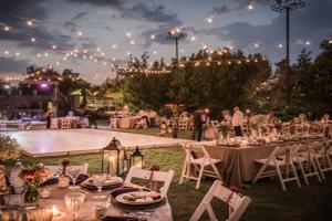 An outdoor wedding - one rural diversification option