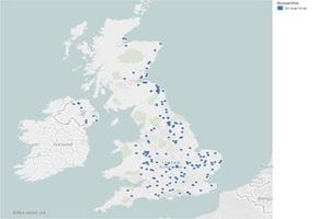 Map of new farmer-led field lab to control brome grass